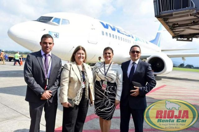WestJet inaugura vuelo de Toronto al Juan Santamaría y de Calgary a Liberia