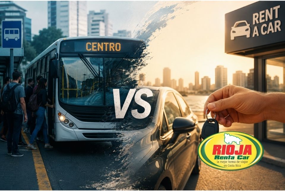Alquilar Auto o Usar Transporte Público en Costa Rica